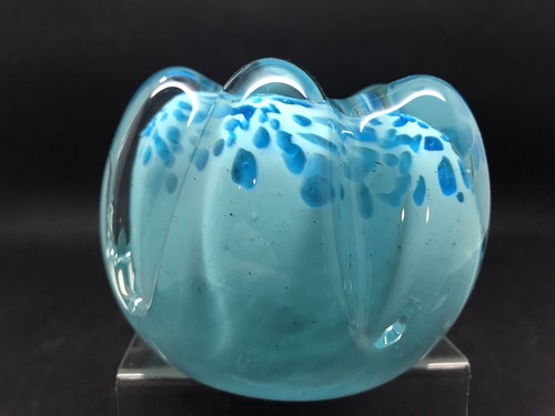 Caithness glass chunky blue - glass,