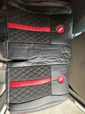 VW T5 REAR DOUBLE LEATHER SEAT COVERS USED