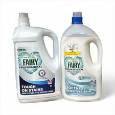 Fairy Prof Non Bio Liquid - 4.95L & Fairy Sensitive Fabric Conditioner - 4L