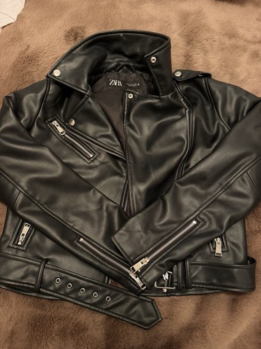 Zara faux leather biker - faux,
