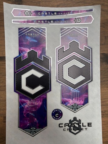 Cricket bat stickers castle