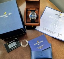 Breitling Superocean Automatic 42 A17366 Black Rubber Strap