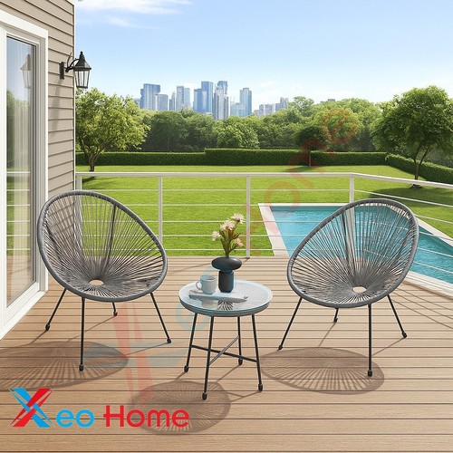 Bistro set chairs rattan - bistro, of