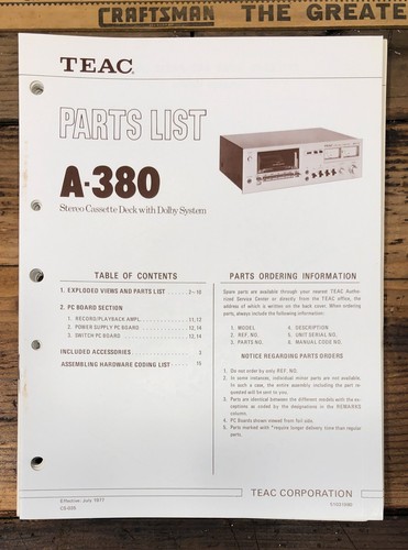 Teac tascam 380 cassette - teac, /