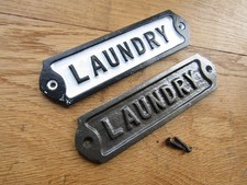 Rustic iron plaque sign