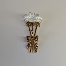 Vintage Swarovski Crystal Memories Rose Bouquet Unboxed Marked Gold Plated VGC. 