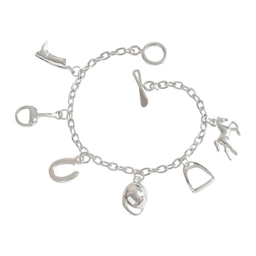 Silver plated horse - plated, necklace