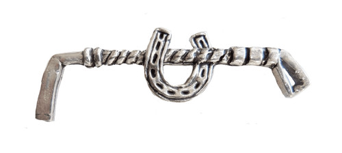 Horseshoe and hunting crop - horseshoe,