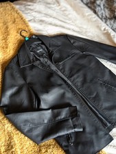 Men's Faux Leather Jacket Size