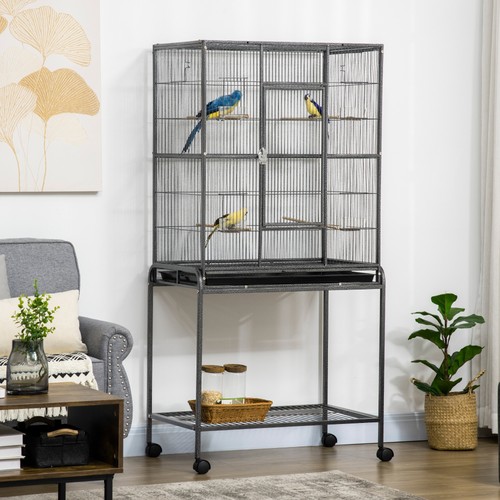 Pawhut rolling bird cage - rolling,