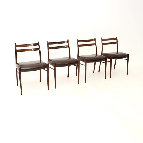 Set four danish rosewood - set, of