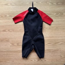 Tribord Shorty Wetsuit In Black and Red Size Small Excellent Condition Worn Once