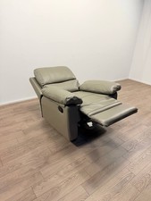 Toby Faux Leather Manual Recliner Chair – Grey