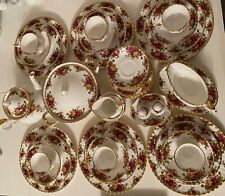 Reduced✨Royal Albert Old Country Roses Full Dinner Service For Six Settings