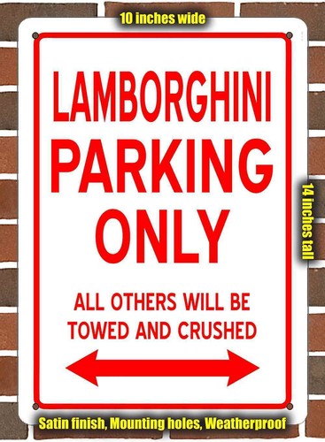 Metal sign lamborghini - metal,