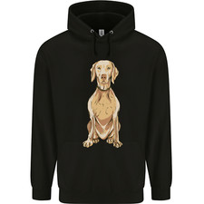 A Hungarian Vizsla Posing Dog Mens 80% Cotton Hoodie