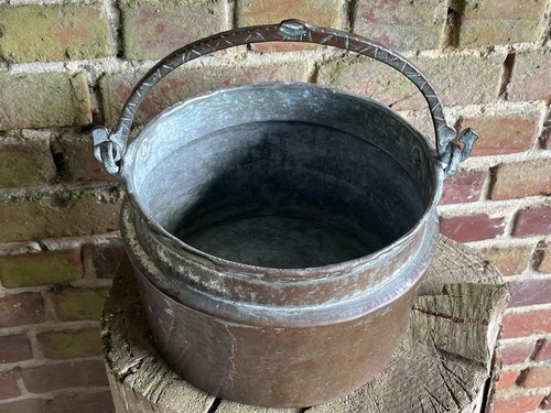 Antique french copper pot pan - pot, /pan