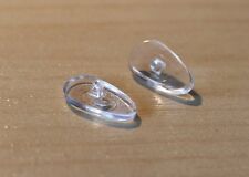 2 pairs of semi-soft  screw-on  nose pads 15mm for spectacles . Glasses