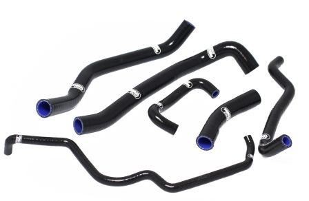 Black samco rad hoses - black,
