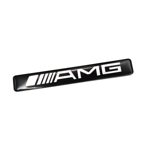 Amg black alloy emblem self - black,