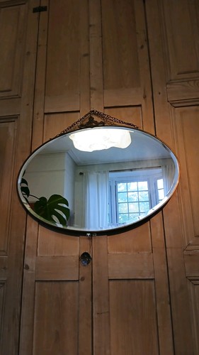Vintage oval bevelled edge - bevelled,