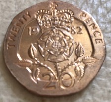 1982 20p Coin Rare Brill UNC