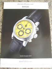 GIRARD PERREGAUX POUR FERRARI WATCH AUTOMATIC CHRONOGRAPH ADVERT A4 FILE 20