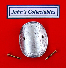 HISTORIC FLIGHT APPOLO 8 1968 WALKING STICK BADGE / MOUNT  LOT9