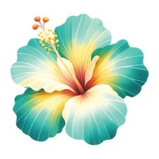 9x9cm flower wall decal