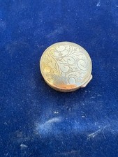 Vintage Round Sterling Silver Pill Box