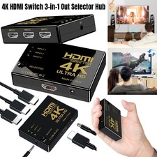 HD 3 in 1 HDMI Splitter Hub 4K