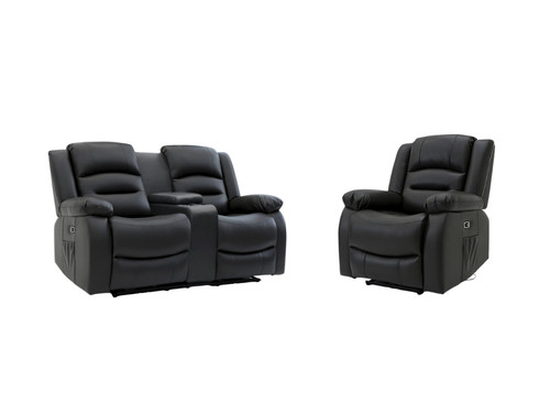 Black leather electric - black,