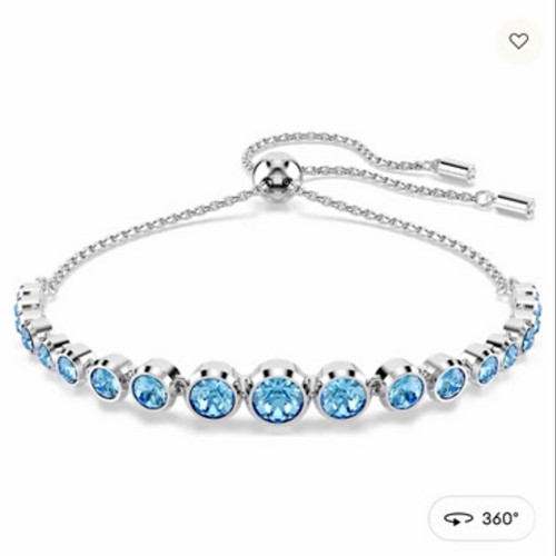 Swarovski imber blue round - imber,