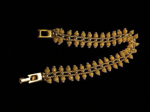 Vintage gold tone textured - vintage,