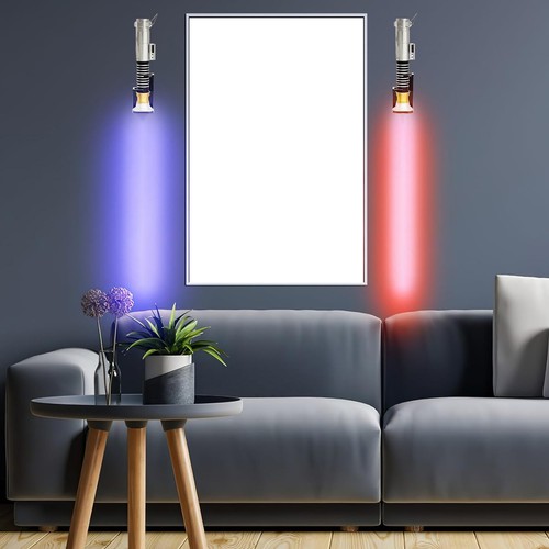 Black lightsaber wall mount - black,