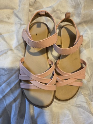 Girls size pink sandals - 13, h&m