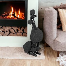 Elegant Black Fabric Pom Pom