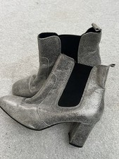 Dune black range Silver ankle