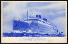 Steamer ULSTER PRINCE Postcard