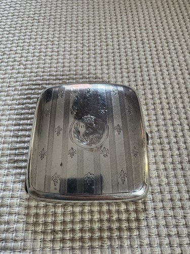 Sterling silver cigarette case - cigarette,