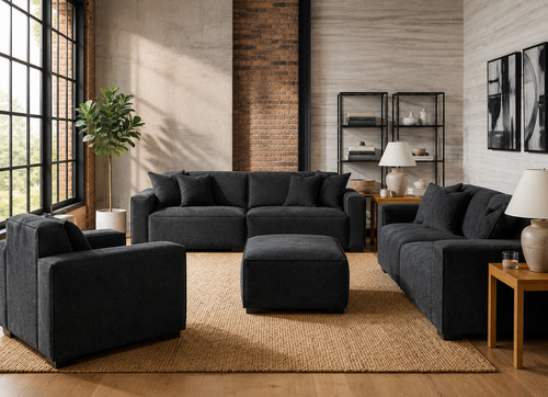 Luxury modular charcoal gray - charcoal,