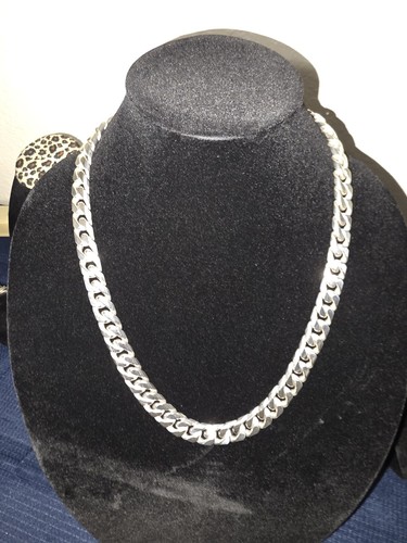 Solid cuban 925 silver heavy - cuban,