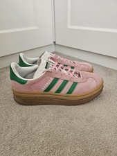 Pink & Green Adidas Gazelle Bold Size 5