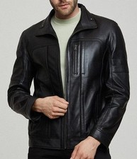 Mens Black Zippered Accent