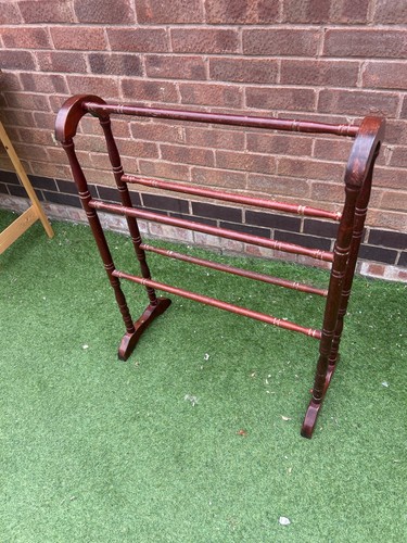Vintage wooden towel rail - vintage,