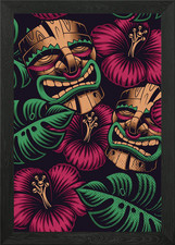 Tiki Framed Wall Art Poster