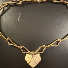 Vintage Monet White Enamel