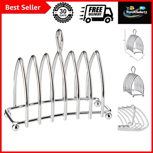 Chrome plated metal toast rack - metal,