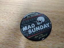 Isle of Man TT Races - DOMED sticker/badge 45mm - Mad Sunday
