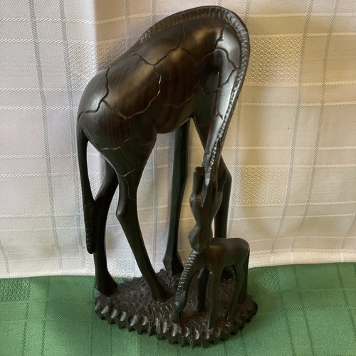 Vtg hand carved wooden - carved,